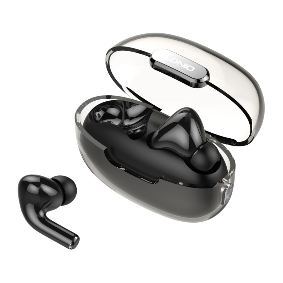 LDNIO earphones με θήκη φόρτισης T02, True Wireless, HiFi, Φ13mm, μαύρα - Image 8