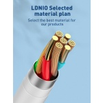 LDNIO καλώδιο USB-C σε USB-C LC611C, 65W PD, 1m, λευκό - Image 4