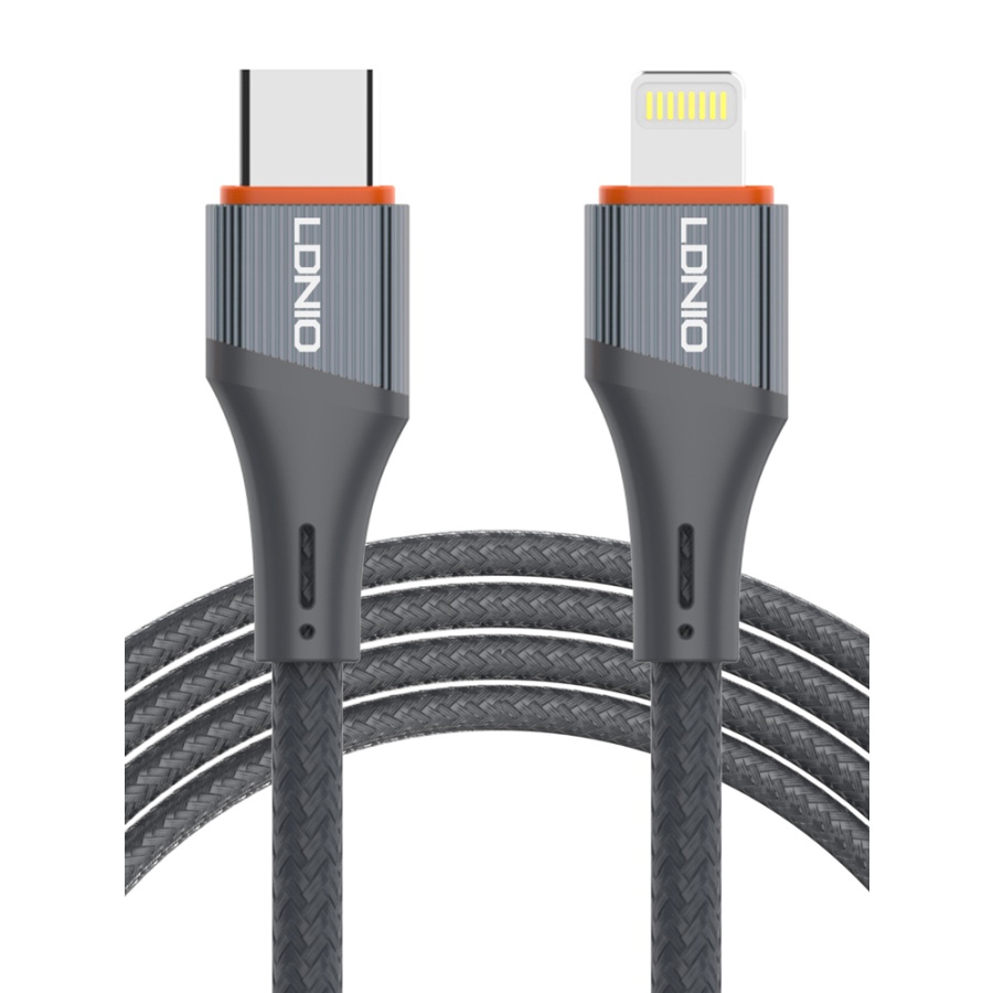 LDNIO καλώδιο Lightning σε USB-C LC631I, 30W PD, 1m, γκρι