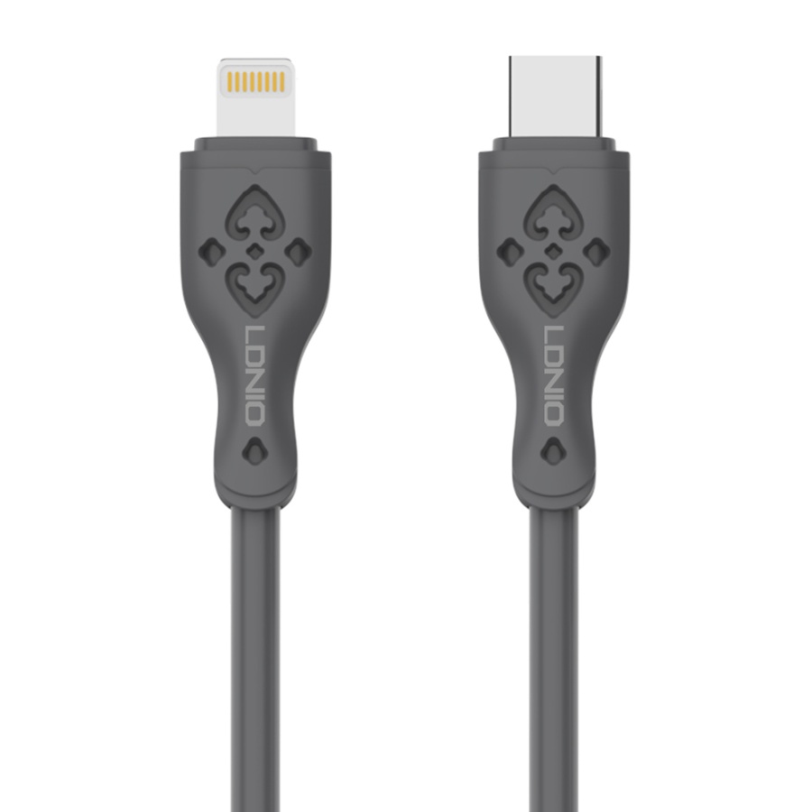 LDNIO καλώδιο Lightning σε USB-C LC811I, 30W PD, 1m, γκρι