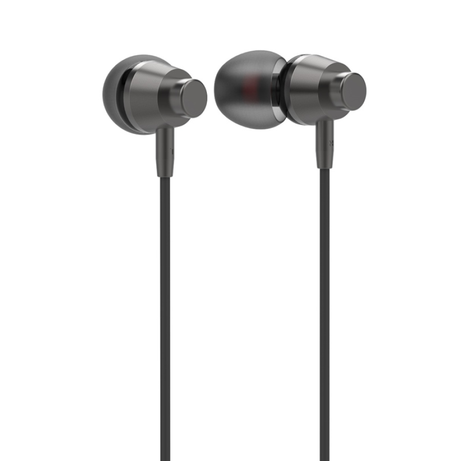 LDNIO earphones με μικρόφωνο HP05, 3.5mm σύνδεση, Φ10mm, 1.2m, γκρι - Image 2