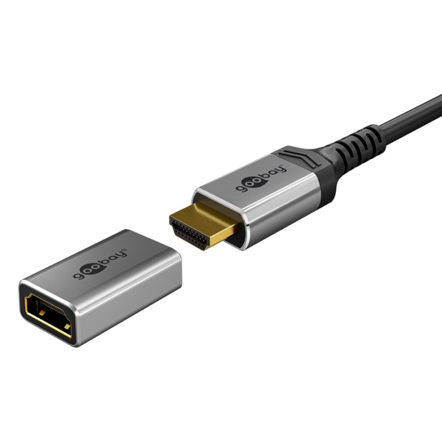 GOOBAY αντάπτορας HDMI 72008, Ethernet, 8K/60Hz, 4K/120Hz, 48 Gbps, γκρι - Image 2