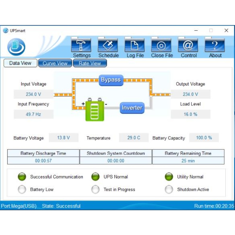 NG UPS 650VA/390W ΜΕ AVR, LINE INTERACTIVE, 2 SCHUKO, 1x 12v7A USB ΘΥΡΑ & RJ11-RJ45 - Image 3