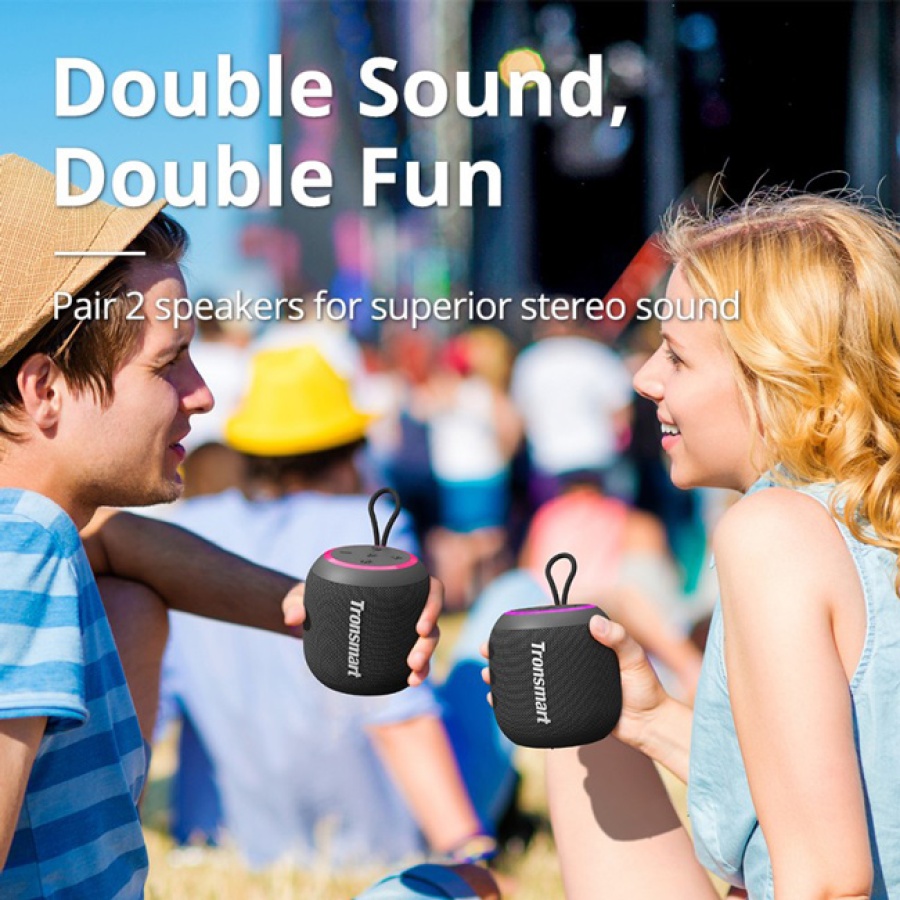 TRONSMART φορητό ηχείο T7 Mini, 15W, Bluetooth, 2500mAh, IPX7, μαύρο - Image 4