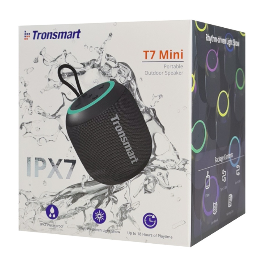 TRONSMART φορητό ηχείο T7 Mini, 15W, Bluetooth, 2500mAh, IPX7, μαύρο - Image 6