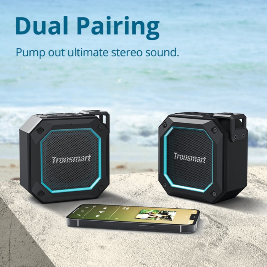 TRONSMART φορητό ηχείο Groove 2, 10W, Bluetooth, 2500mAh, IPX7, μαύρο - Image 7