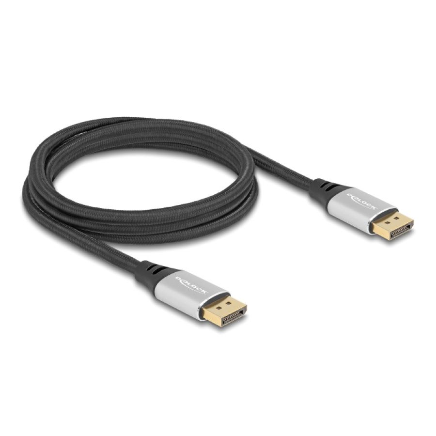 DELOCK καλώδιο DisplayPort 2.1 80634, 16K/60Hz, 40 Gbps, 2m, μαύρο - Image 2