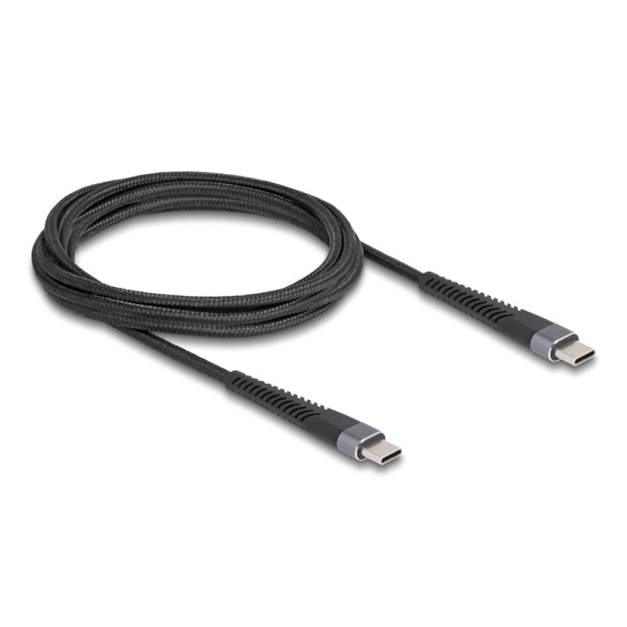 DELOCK καλώδιο USB-C 81125, 60W, 480Mbps, 2m, μαύρο - Image 2