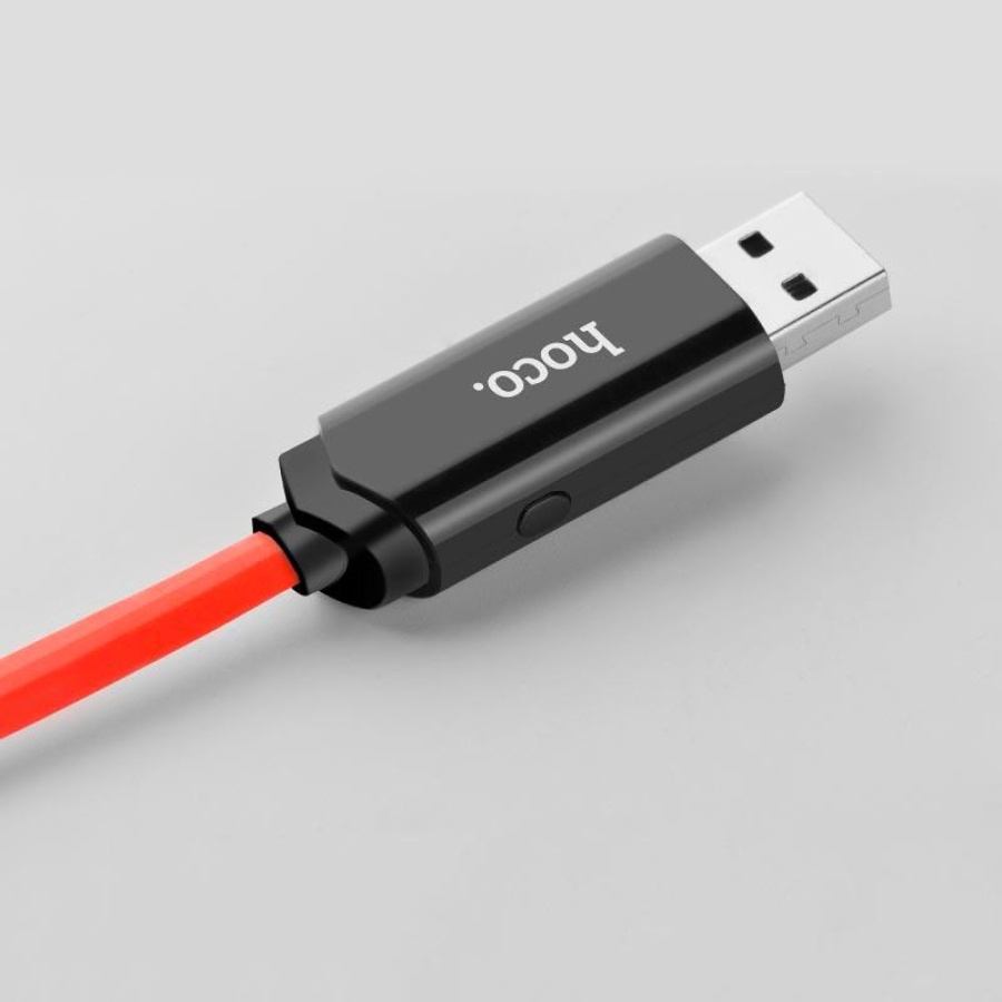 HOCO U29 ΚΑΛΩΔΙΟ ΜΕ ΟΘΟΝΗ MICRO USB ΦΟΡΤΙΣΗΣ & DATA 1.2m, RED - Image 4