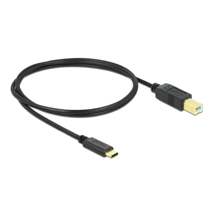 DELOCK καλώδιο USB-C σε USB Type B 83601, 1m, μαύρο - Image 2