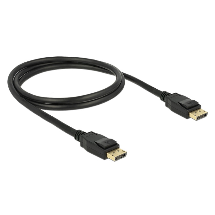 DELOCK καλώδιο DisplayPort 1.2 83805, 4K/60Hz, 21.6 Gbps, 1m, μαύρο - Image 2