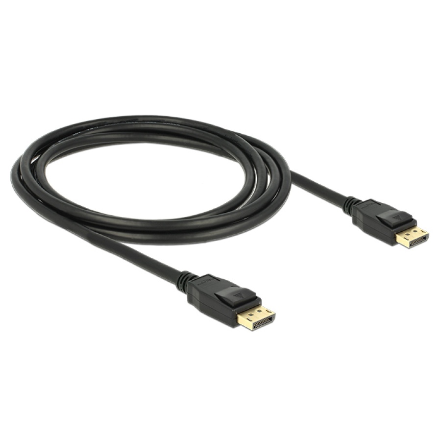 DELOCK καλώδιο DisplayPort 1.2 83806, 4K/60Hz, 21.6 Gbps, 2m, μαύρο - Image 2