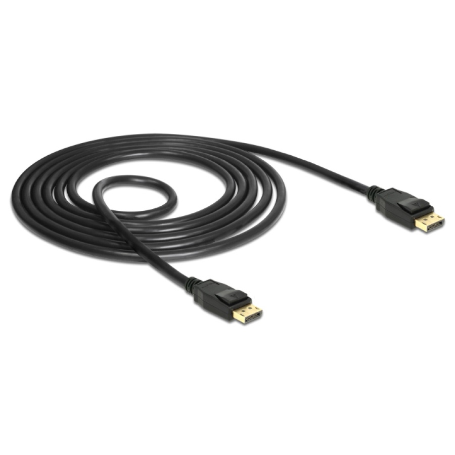 DELOCK καλώδιο DisplayPort 1.2 85508, 4K/60Hz, 21.6 Gbps, 1.5m, μαύρο - Image 2