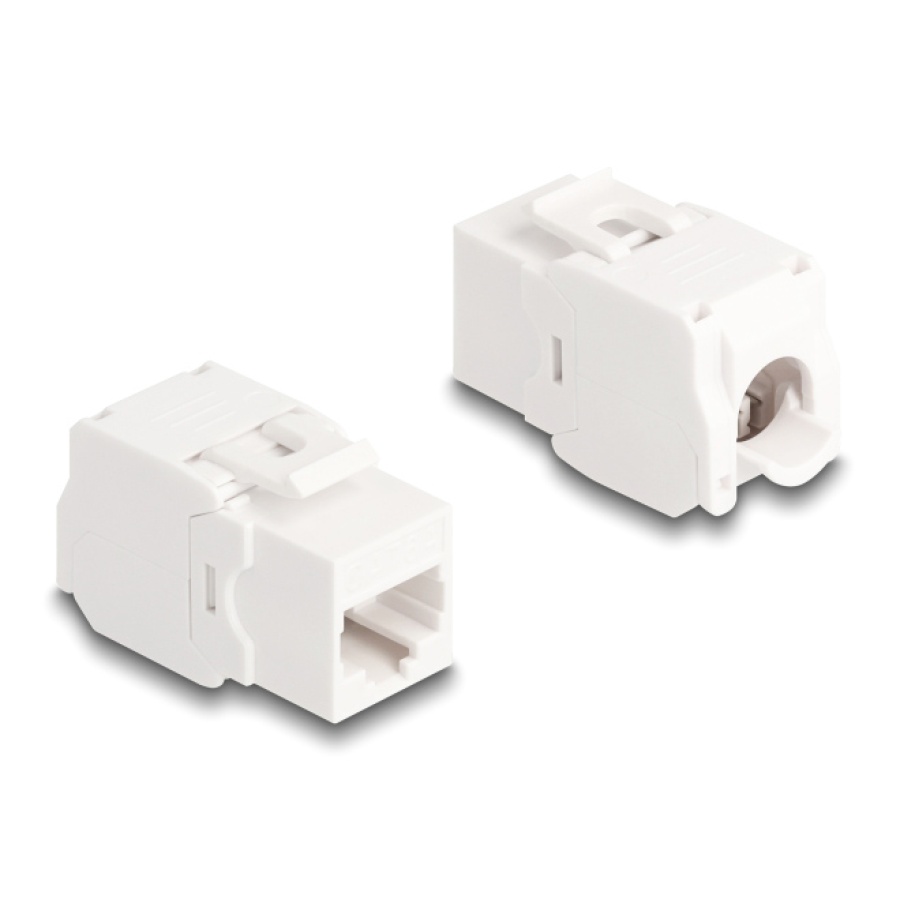 DELOCK Keystone module 86051, RJ45 σε LSA, Cat.6A UTP, λευκό, 4τμχ - Image 3