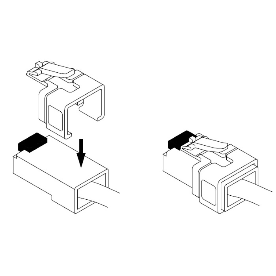 DELOCK clip επιδιόρθωσης RJ45 86420, 8 χρώματα, 16τμχ - Image 3