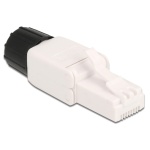 DELOCK βύσμα RJ45 CAT 6A UTP 86978, tool-free, λευκό