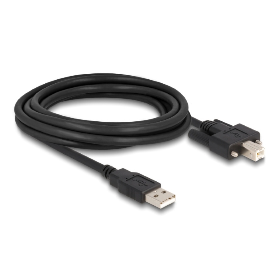 DELOCK καλώδιο USB σε USB Type B 87215, 3m, μαύρο - Image 2