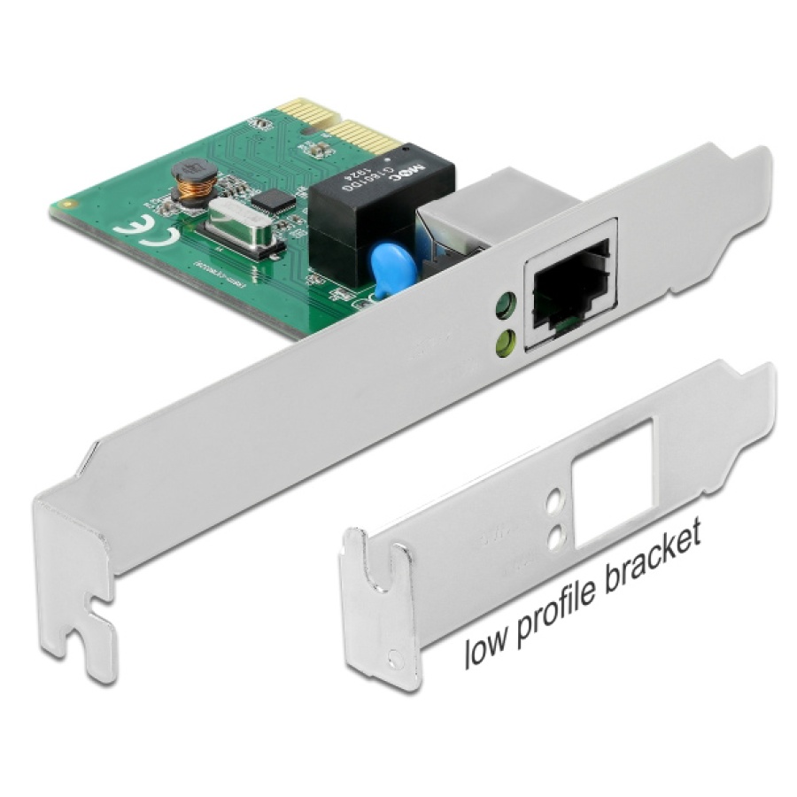 DELOCK κάρτα επέκτασης PCI Express σε RJ45 90381, 1000Mbps, low profile - Image 3