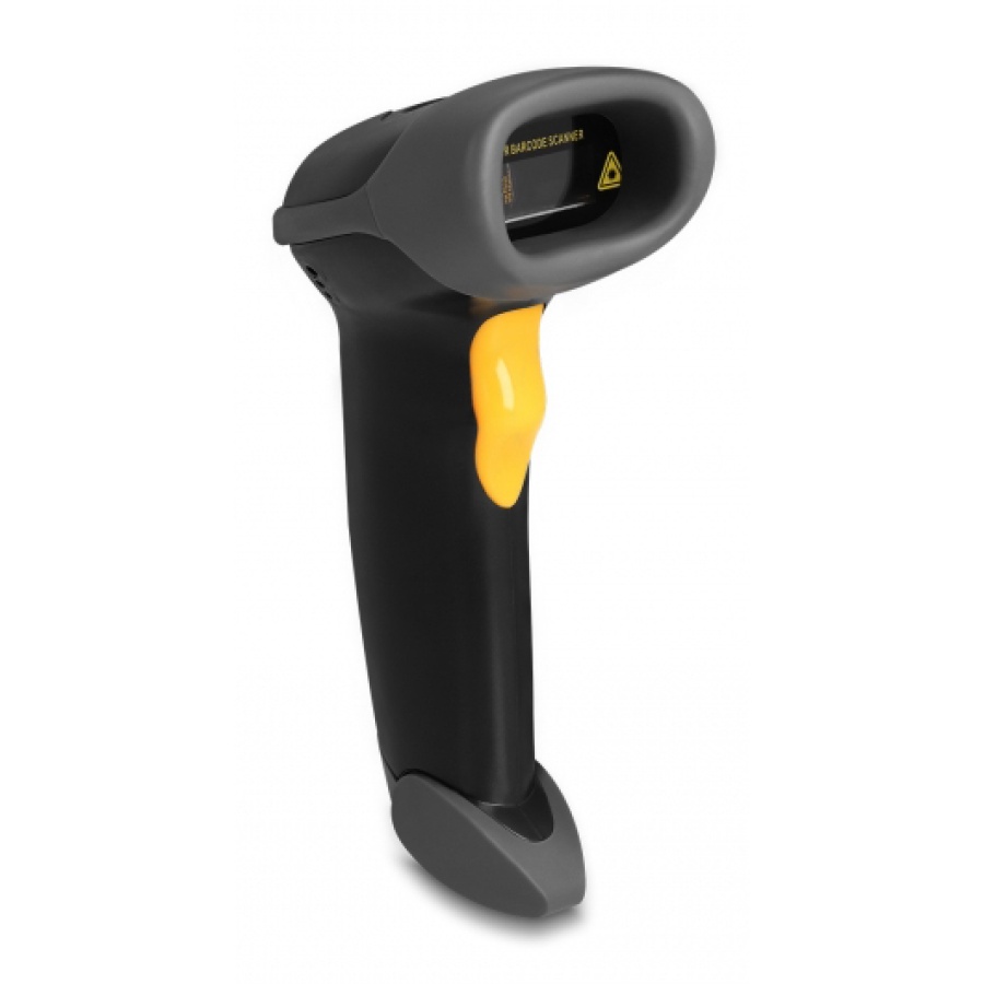 DELOCK USB barcode scanner 1D 90584, με καλώδιο σύνδεσης & βάση, μαύρο - Image 2