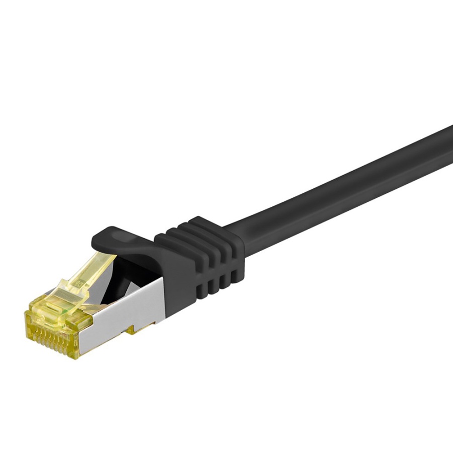 GOOBAY καλώδιο δικτύου 91608, CAT 7 S/FTP, 500 MHz, CU, 2m, μαύρο