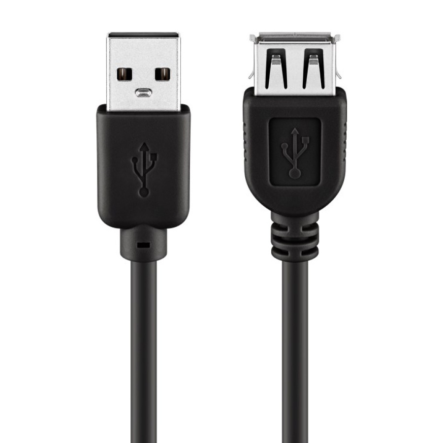 GOOBAY καλώδιο προέκτασης USB 93600, αρσενικό σε θηλυκό, 3m, μαύρο