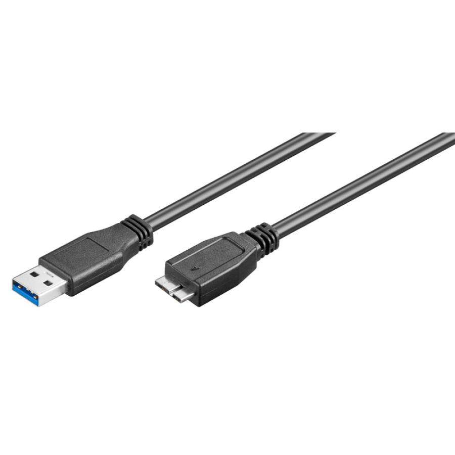 GOOBAY καλώδιο USB 3.0 σε micro Τype B 95027, 5 Gbps, 3m, μαύρο - Image 2