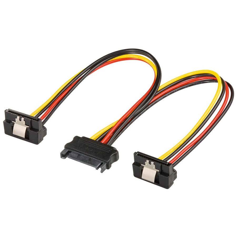 GOOBAY καλώδιο SATA Standard σε 2 SATA-Standard 90 °, 0.2m