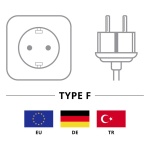 GOOBAY καλώδιο τροφοδοσίας 95142, 3G 1.00mm², 3m, μαύρο - Image 3