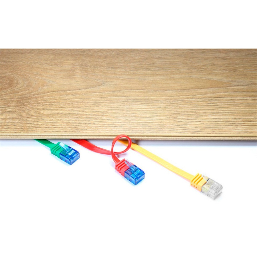 GOOBAY καλώδιο δικτύου 95385, CAT6 U/UTP, flat, copper, 20m, μαύρο - Image 6