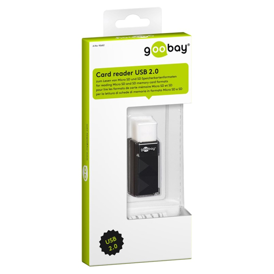 GOOBAY card reader 95682 για SD κάρτα μνήμης, 480 Mbps, μαύρο - Image 2