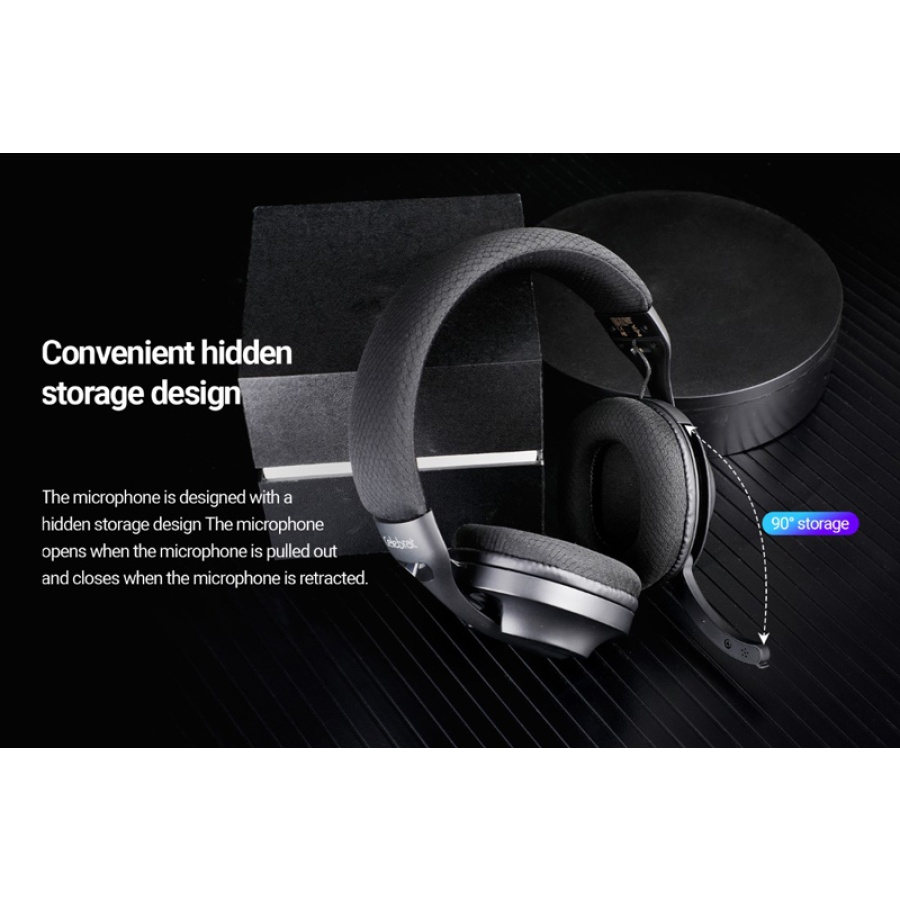 CELEBRAT headphones A34, ασύρματα & ενσύρματα, 40mm, 300mAh, μαύρα - Image 3