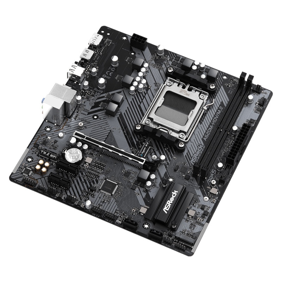 ASROCK μητρική A620M-HDV/M.2, 2x DDR5, AM5, USB 3.2, mATX - Image 3