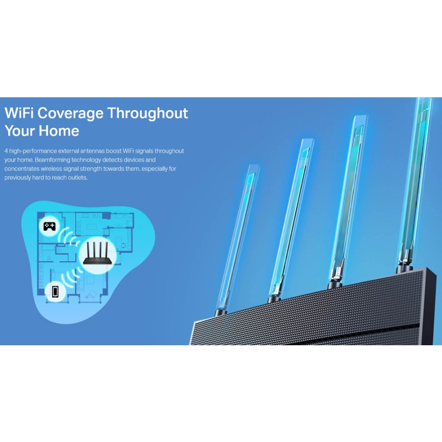 TP-LINK Router Archer AX12, WiFi 6, 1.5Gbps AX1500, Dual Band, Ver. 1.0 - Image 6