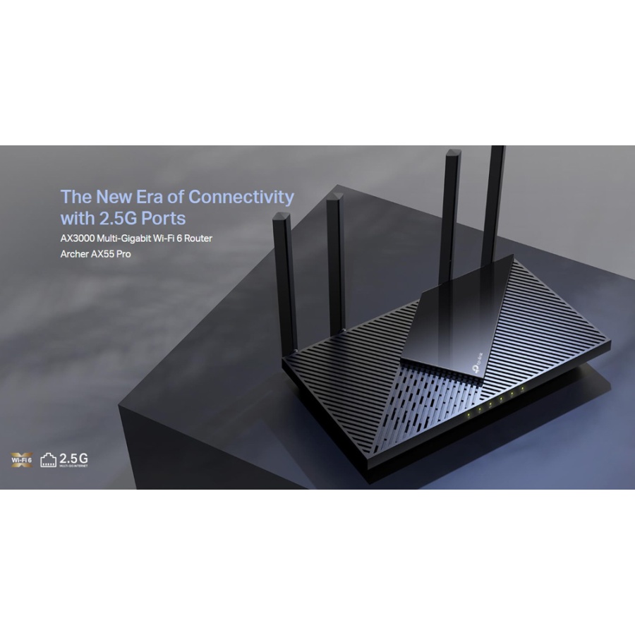 TP-LINK Router Archer AX55 Pro, WiFi 6, 3Gbps AX3000, Dual Band, V.1.0 - Image 2