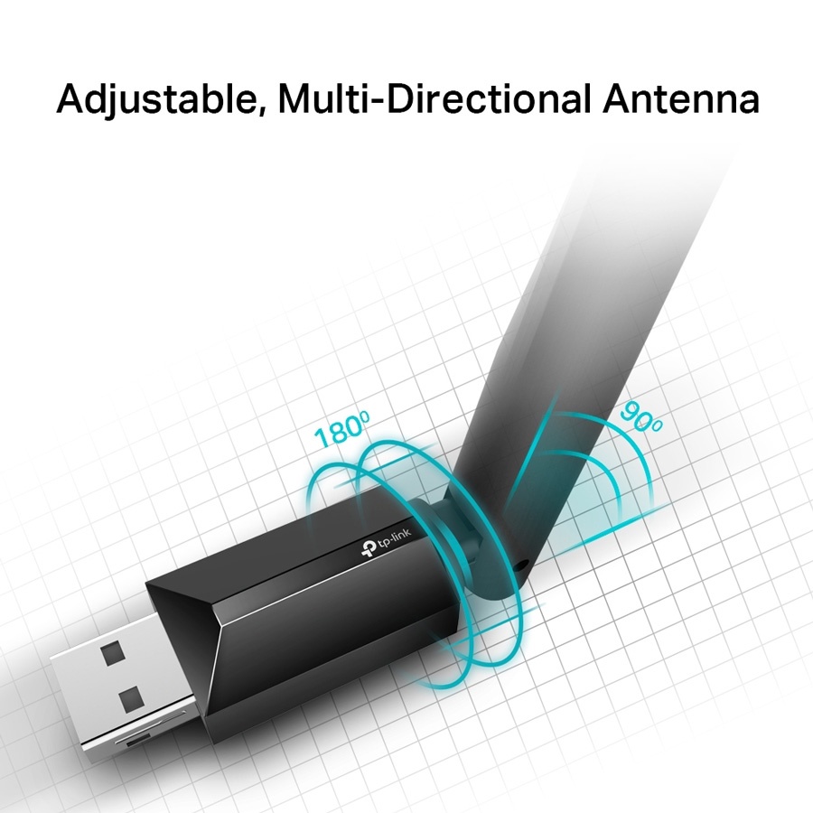 TP-LINK ασύρματος USB αντάπτορας δικτύου Archer T2U Plus, 600Mbps, V.1 - Image 2