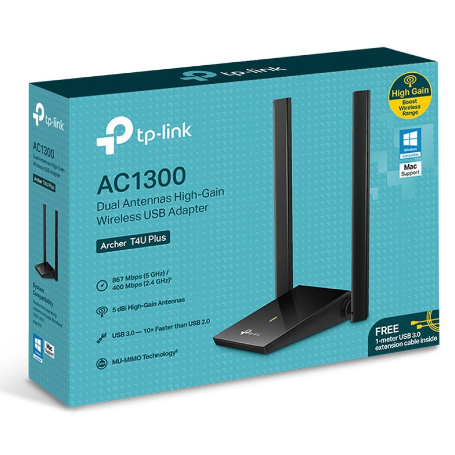 TP-LINK ασύρματος USB αντάπτορας δικτύου Archer T4U Plus, 1300Mbps, V.1 - Image 10