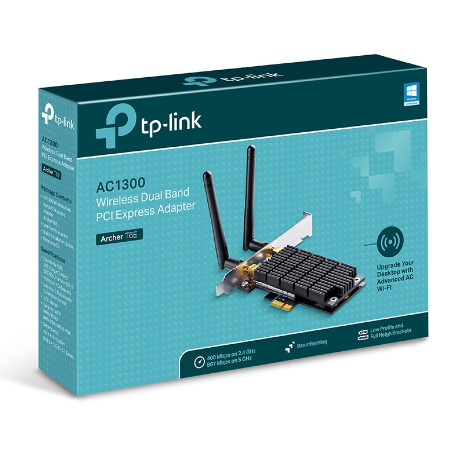 TP-LINK Wireless PCIe Adapter Archer T6E, AC1300, dual band, Ver. 2.0 - Image 3