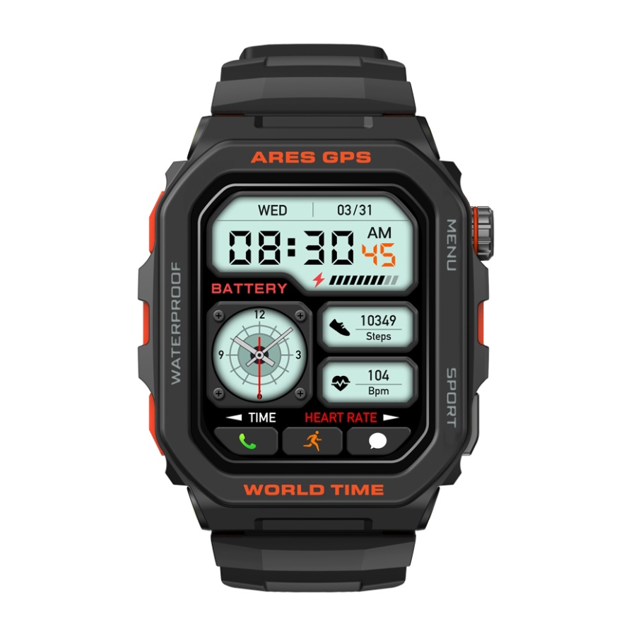 ZEBLAZE smartwatch Ares GPS, heart rate, 1.75" IPS, GPS, 3 ATM, μαύρο - Image 6