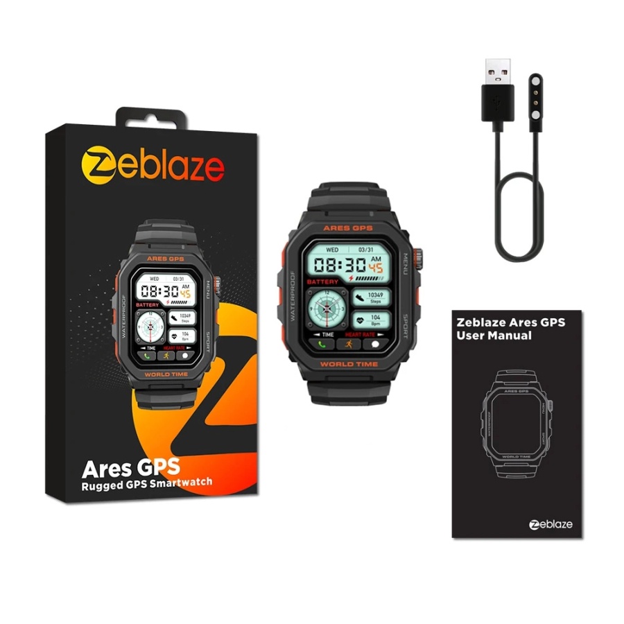 ZEBLAZE smartwatch Ares GPS, heart rate, 1.75" IPS, GPS, 3 ATM, μαύρο - Image 9