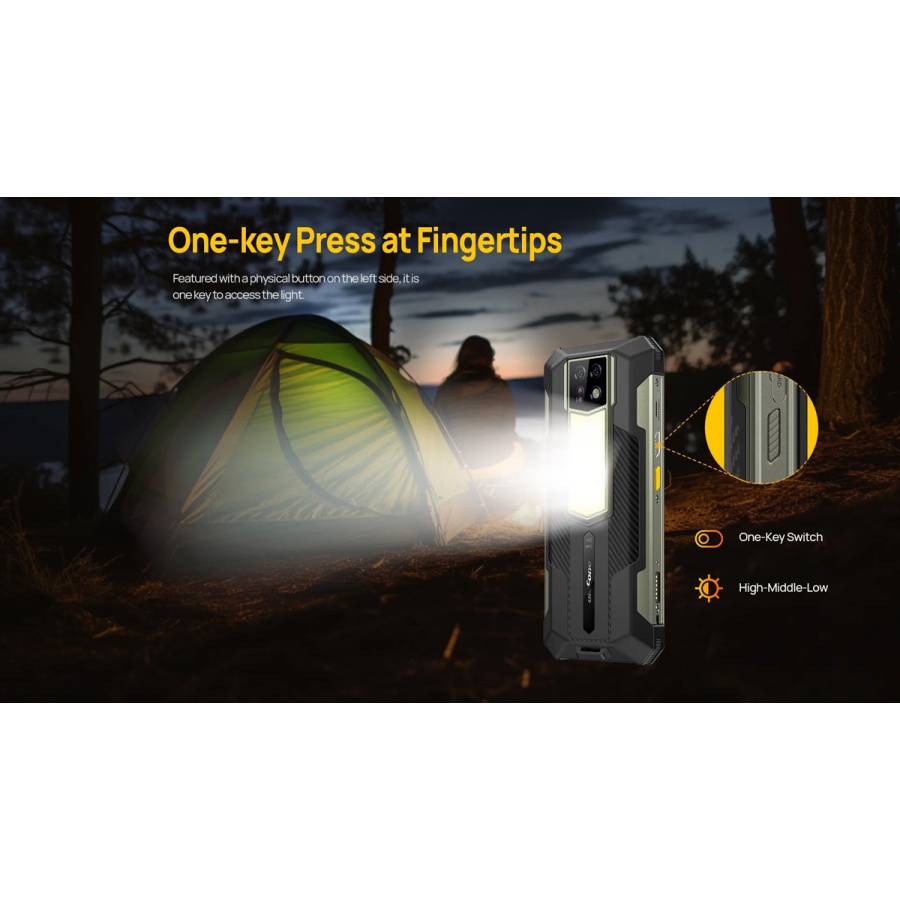 ULEFONE smartphone Armor 24, 6.78", 12/256GB, 22000mAh, IP68/IP69K, μαύρο - Image 4