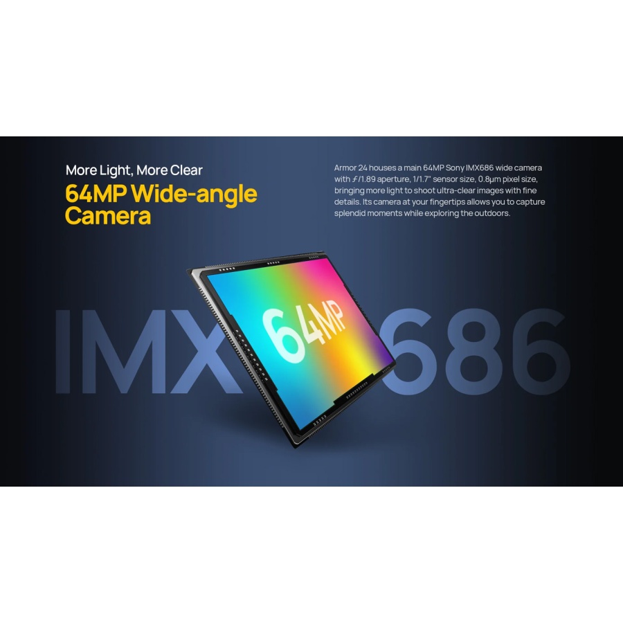 ULEFONE smartphone Armor 24, 6.78", 12/256GB, 22000mAh, IP68/IP69K, μαύρο - Image 12