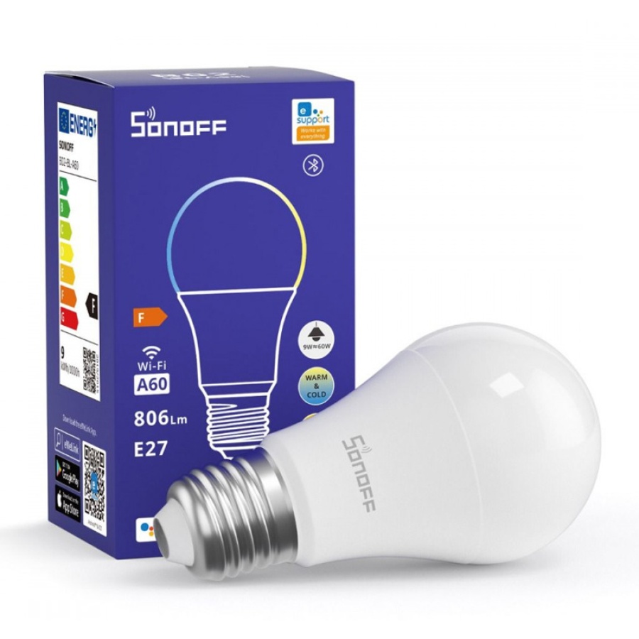 SONOFF smart λάμπα LED B02-BL-A60, Wi-Fi, 9W, E27, 2700K-6500K - Image 3