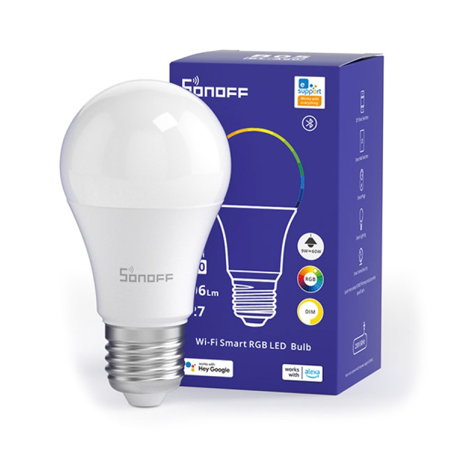 SONOFF smart λάμπα LED B05-BL-A60, Wi-Fi, 9W, E27, 2700K-6500K, RGB - Image 3