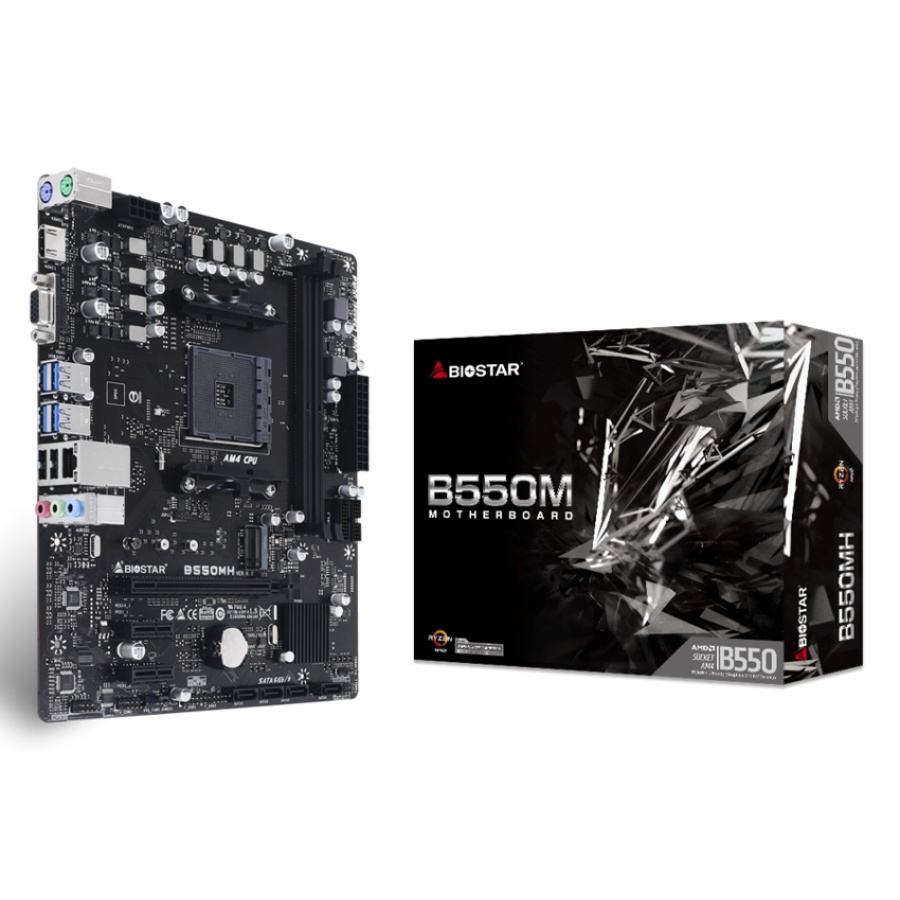 BIOSTAR μητρική B550MH, 2x DDR4, AM4, USB 3.2, uATX, Ver. 3.0 - Image 4