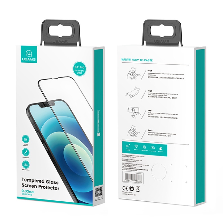 USAMS tempered glass για iPhone 13 mini US-BH784, 0.33mm - Image 3