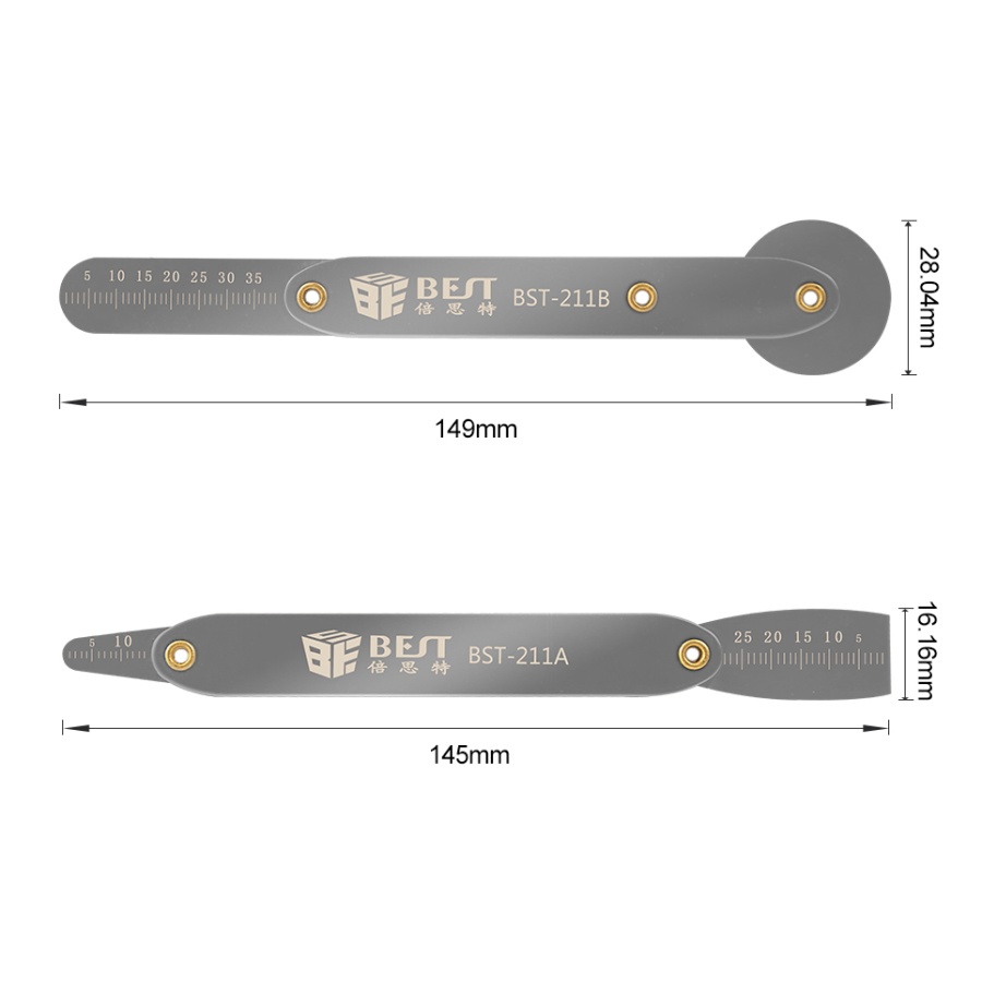 BEST flexible σετ εργαλείων ανοίγματος BST-211AB, μεταλλικά, ακριβείας - Image 5