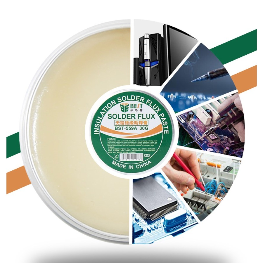 BEST Flux Solder paste συγκόλλησης BST-559A-30, lead free, 30gr - Image 2