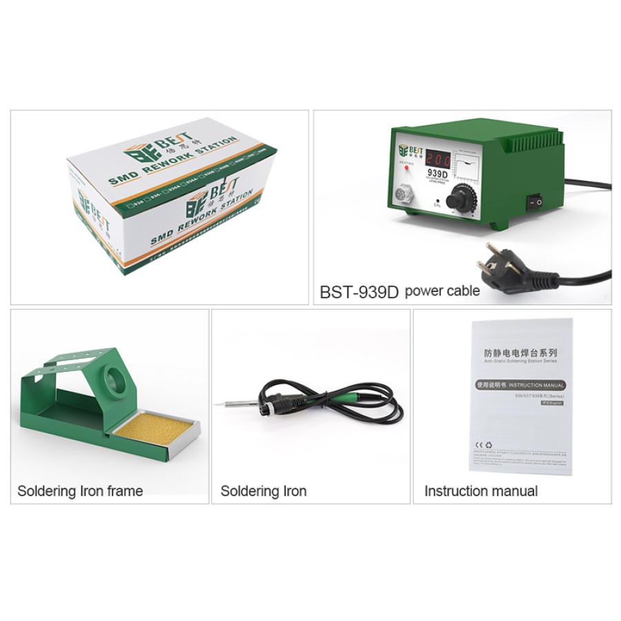 BEST Soldering station BST-939D, 90W, 200-480°C - Image 6