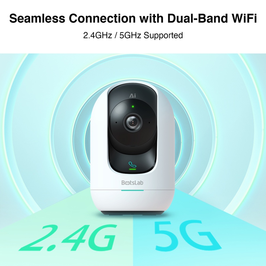 BOTSLAB smart κάμερα C221, 5MP/3K, WiFi, 360° PTZ, SD - Image 11