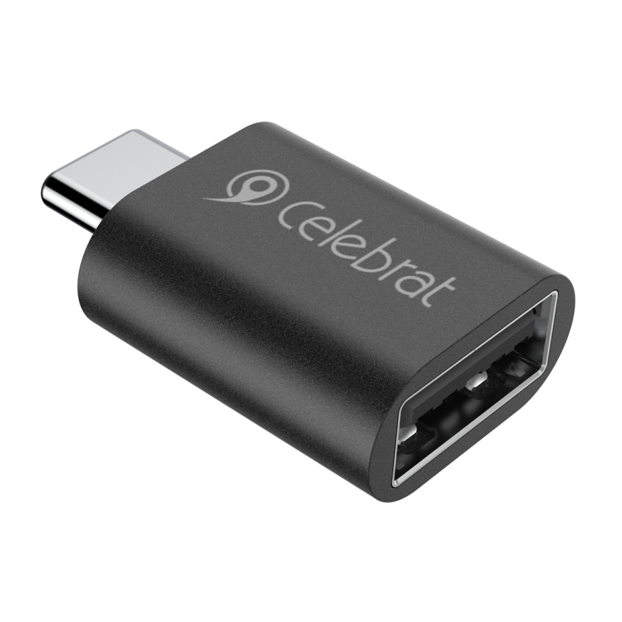 CELEBRAT αντάπτορας USB-C σε USB 3.0 CA-04, 5Gbps, μαύρος